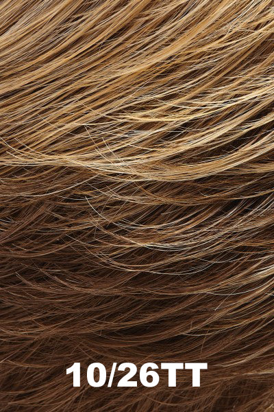 Jon Renau - Heat Defiant Colors - 10/26TT (Fortune Cookie). Light brown & medium red gold blonde blend with light brown nape.