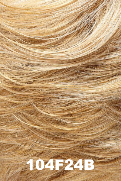 Jon Renau - Synthetic Colors - 104F24B (Macadamia). Pale Natural White Blonde & Lt Natural Gold Blonde Blend w/ Lt Natural Gold Blonde Nape.