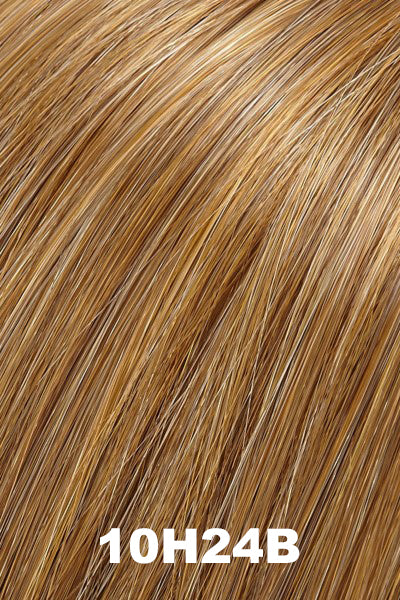 Jon Renau - Synthetic Colors - 10H24B (English Toffee). Lt Brown w/ 20% Lt Gold Blonde Highlights.