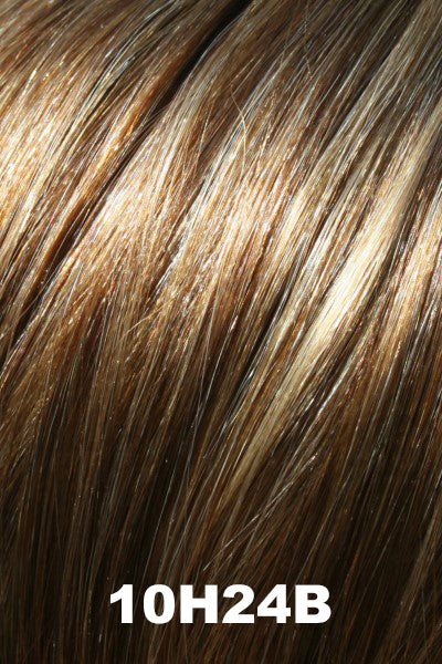 EasiHair - Human Hair Colors - 10H24B (English Toffee). Lt Brown w/ 20% Lt Gold Blonde Highlights.