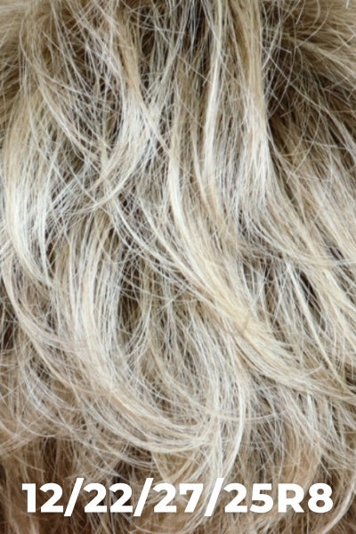 TressAllure Wigs - Short Shag (VC1211) - 12/22/27/25R8. A four tone blend of brown roots blended into golden and platinum blonde.