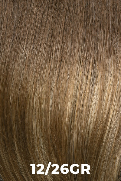 Henry Margu Wigs - Iris (#4780) - 12/26GR. Light brown mixed with golden blonde highlights and medium brown roots.