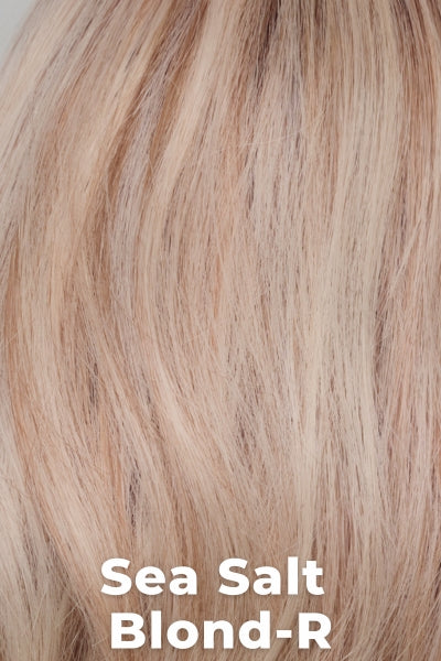 Amore Toppers - Medium Wavy TP Mono (#774) - Sea Salt Blond-R. A perfect mixture of cool, icy-blond and warm-dark blond with a rich brown root.
