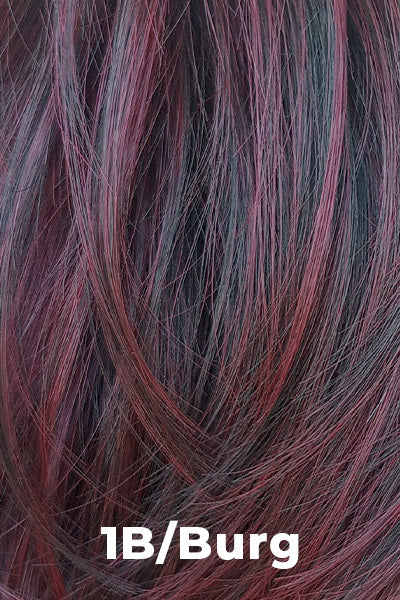 TressAllure Wigs - Short Shag (VC1211) - 1B/Burg. Black with Burgundy.