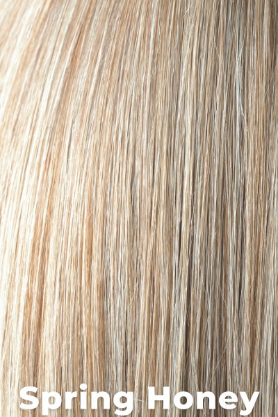 Amore Toppers - Medium Wavy TP Mono (#774) - Spring Honey. Medium Blonde (24+14) w/ Light Blonde (613+140) Highlights.