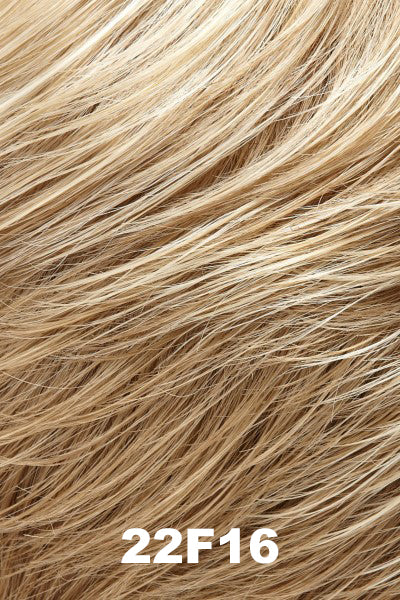 Jon Renau - Synthetic Colors - 22F16 (Pina Colada). Light ash blonde & light natural blonde blend with light natural blonde nape.