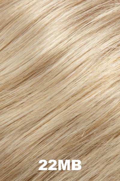 Jon Renau - Human Hair Colors - 22MB (Poppy Seed). Light Cool Blonde with Light Natural Warm Blonde Blend.