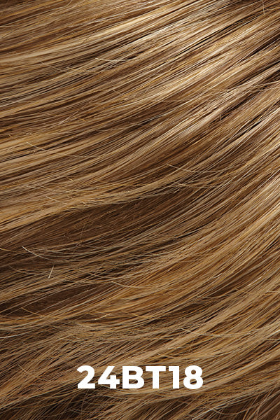 EasiHair - Human Hair Colors - 24BT18 (Eclair). Dk Natural Gold Blonde & Lt Natural Gold Blonde Blend w/ Lt Natural Gold Blonde Tips.