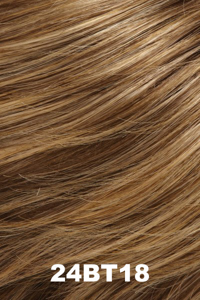 Jon Renau - Synthetic Colors - 24BT18 (Eclair). Dark natural ash blonde & light gold blonde blend with light gold blonde tips.