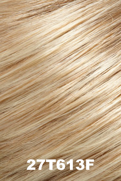 Jon Renau - Synthetic Colors - 27T613F (Toasted Marshmallow). Medium red gold blonde & pale natural gold blonde blend with pale tips & medium red gold blonde nape.