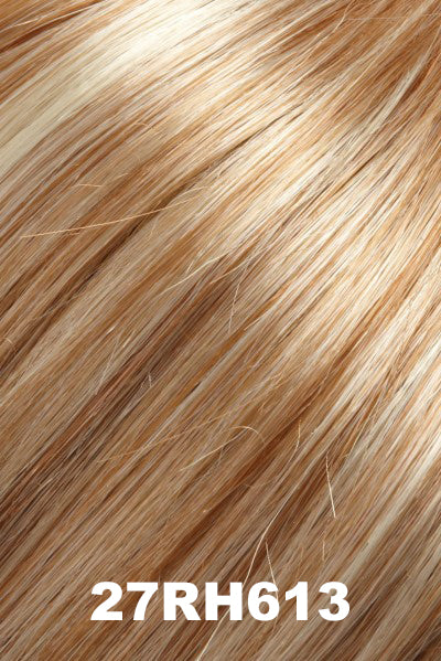 Jon Renau - Synthetic Colors - 27RH613 (Bordeaux Cookie). Med Red-Gold Blonde w/ 33% Pale Natural Gold Blonde Highlights.