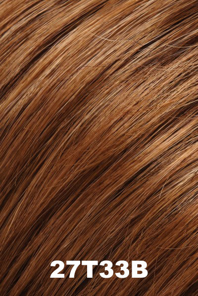 EasiHair - Synthetic Colors - 27T33B (Cinnamon Toast). Med Red-Gold Blonde & Med Red Blend w/ Med Natural Red Tips.