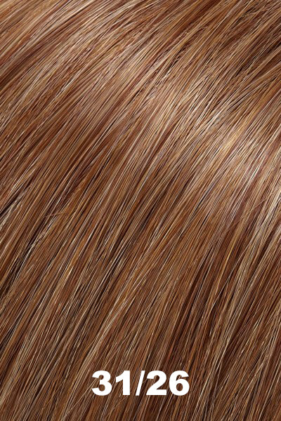 EasiHair - Synthetic Colors - 31/26 (Maple Syrup). Med Natural Red Brown & Med Red-Gold Blonde Blend.