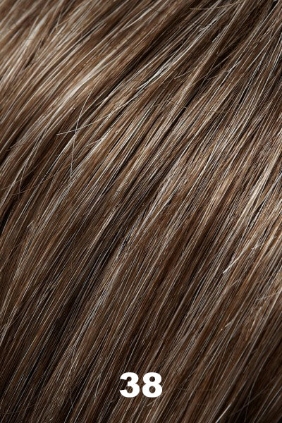 Jon Renau - Heat Defiant Colors - 38 (Milkshake). Medium Brown w/ 35% Light Grey.