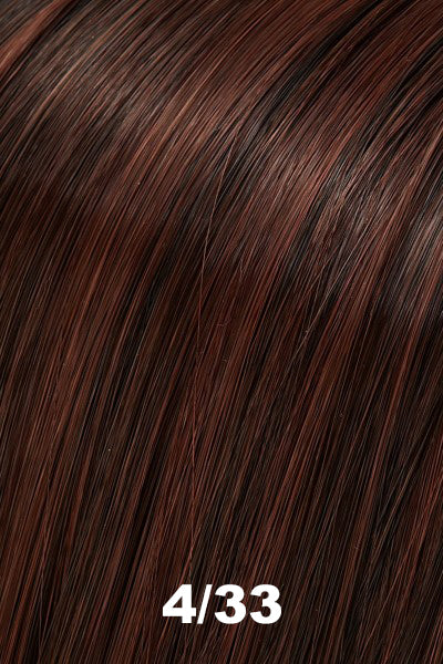 EasiHair wigs - EasiWrap Medium (#936) - 4/33 (Chocolate Raspberry Truffle). Dk Brown & Med Red Blend.