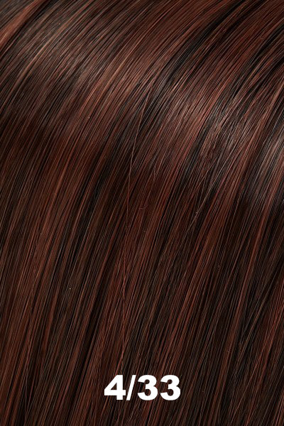 EasiHair wigs - EasiWrap Mini (#937) - 4/33 (Chocolate Raspberry Truffle). Dk Brown & Med Red Blend.