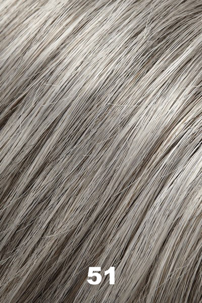 EasiHair - Synthetic Colors - 51 (Licorice Twist). Lt Grey w/ 30% Dk Brown.