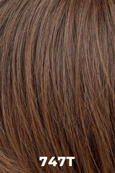 TressAllure Wigs - Angled Pixie Wig - 747T. Dark Brown Medium Red.