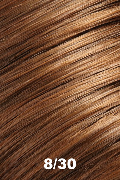 Jon Renau - Human Hair Colors - 8/30 (Cocoa Twist). Medium Brown blended w/ Medium Golden Red.