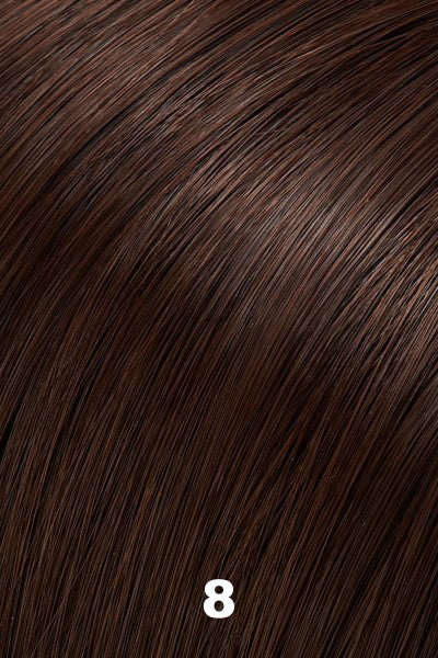 EasiHair - Synthetic Colors - 8 (Cocoa). Med Brown w/ 35% Lt Grey.