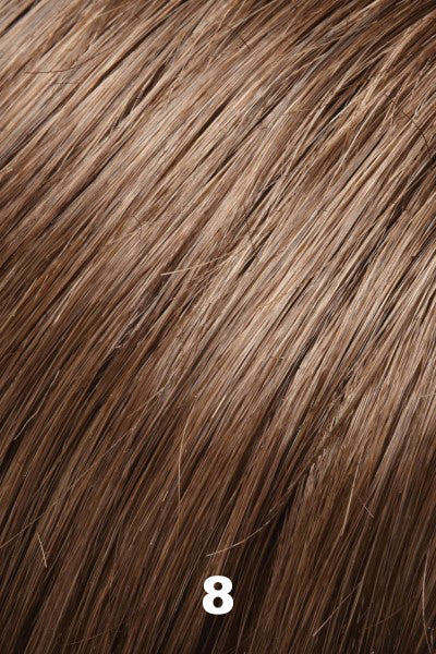 Jon Renau - Human Hair Colors - 8 (Cocoa). Medium brown.