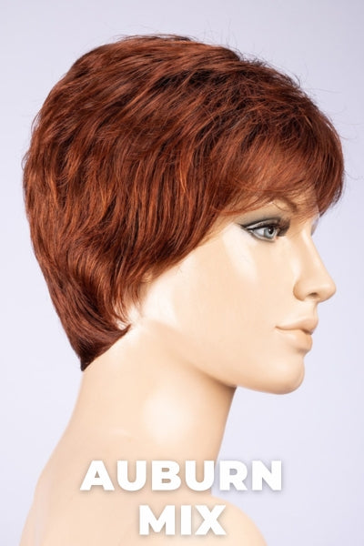 Ellen Wille Wigs - Zizi - Auburn Mix Petite/Average. Dark Auburn, Bright Copper Red, and Warm Medium Brown Blend.