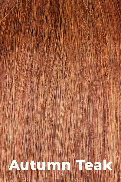 Alexander Couture - Human Hair Colors - Autumn Teak. A blend of Deep Red, Orange Gold and Red Brown.