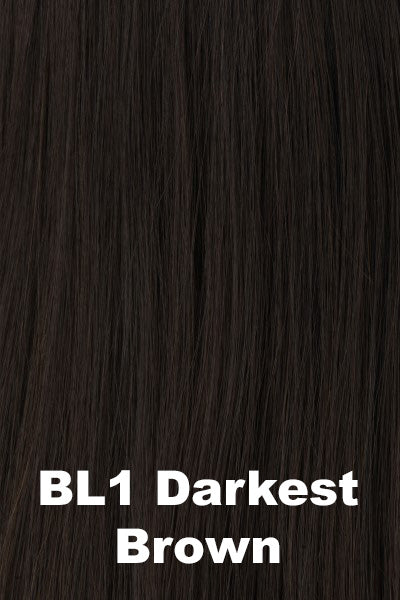 Raquel Welch - Human Hair Colors - Darkest Brown (BL1). Dark Brown.