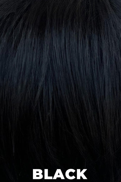 Color Black for Gabor wig Adoration. A very dark ebony black color.