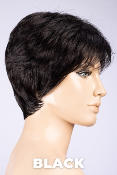 Ellen Wille Wigs - Zizi - Black Petite/Average. Jet Black and Darkest Brown Blend.