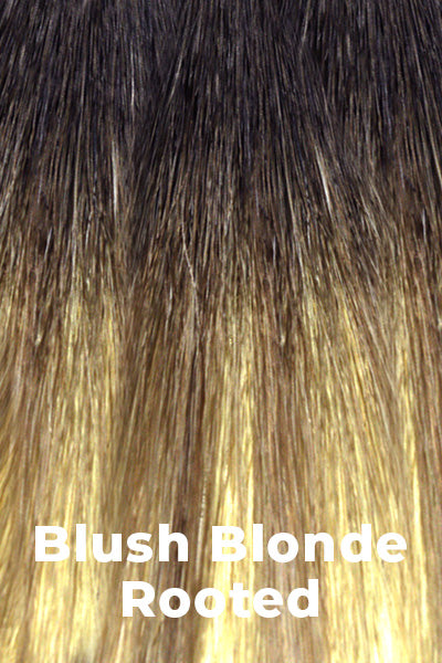 TressAllure - Synthetic Colors - Blush Blonde Rooted. Medium Brown root that blends into a medium blonde.