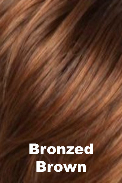 Noriko - Synthetic Colors - Bronzed Brown. Medium Auburn (29) w/ Copper Red (32) Highlights.