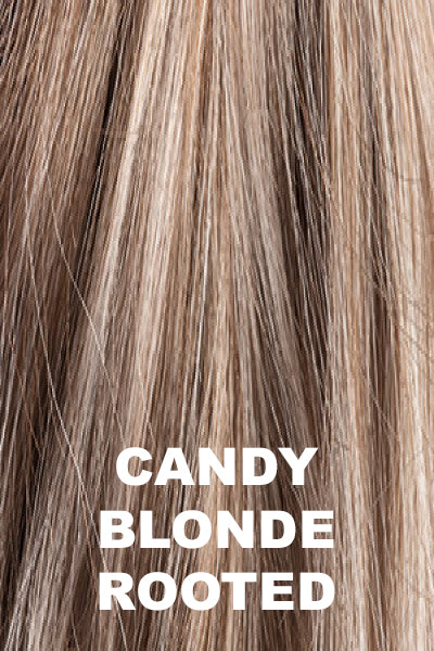 Ellen Wille - Rooted Synthetic Colors - Candy Blonde Rooted. Pearl platinum blonde mixed with light reddish brown and pure white.