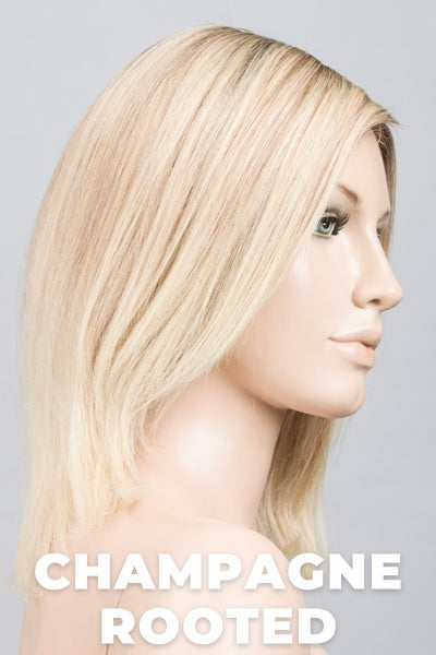 Light Neutral Blonde and Medium Blonde with Lightest Pale Blonde Blend and Shaded Roots.