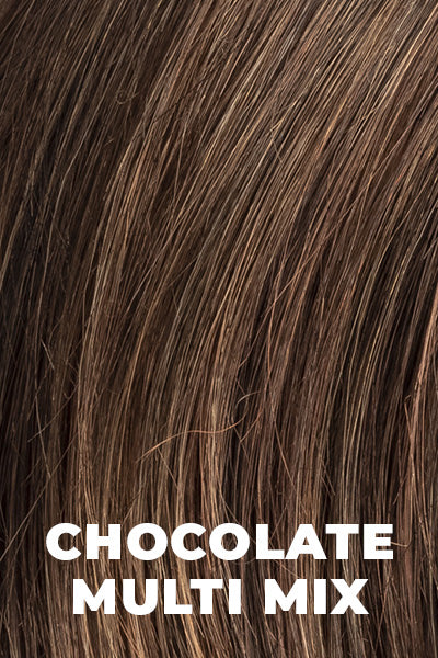 Ellen Wille - Synthetic Mix Colors - Chocolate Multi Mix. Medium Warm Brown and Auburn base with lighter Auburn blend.