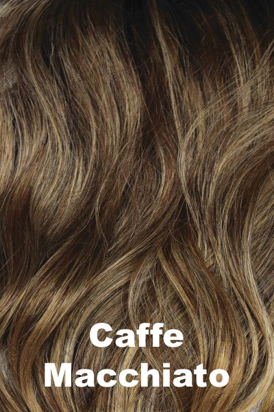 Orchid - Synthetic Colors - Caffe Macchiato. A medium brown blended with a light brown ashy highlight.