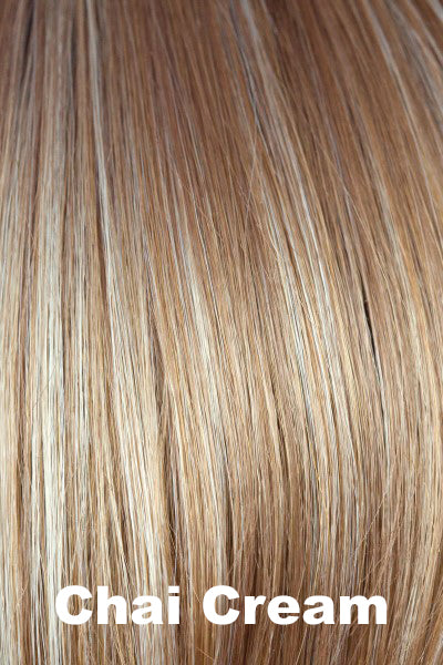 Rene of Paris - Synthetic Colors - Chai Cream. Light Reddish Brown w/ Platinum Blonde Highlights (Nutmeg F w/out dark roots).