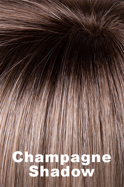 Envy - Synthetic Colors - Champagne Shadow. The warmest of our light beigey-blondes. It's a soft dark blonde with platinum highlights and chestnut roots.