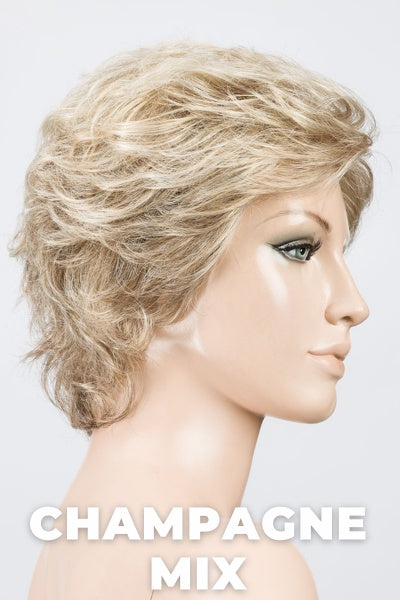 Ellen Wille Wigs - City- Champagne Mix. Light Beige Blonde, Medium Honey Blonde, and Platinum Blonde Blend.