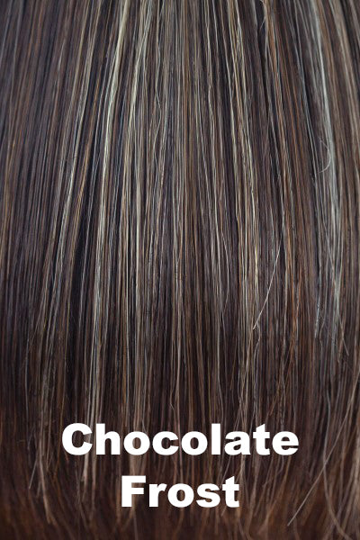 Rene of Paris - Synthetic Colors - Chocolate Frost. A soft warm medium brown base, splashed with a blend of cool light blond and dark warm blond highlights.