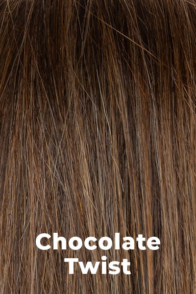 Amore - Synthetic Colors - Chocolate Twist. The Cappucino base, coppery blond highlights and tipped ends.