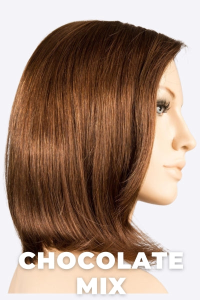 Ellen Wille Wigs - Yara - Remy Human Hair wig Ellen Wille Chocolate Mix Petite-Average. Dark and Medium Brown Blended with Light Auburn highlights.