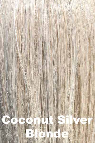 Belle Tress Wigs - Ground Theory - Coconut Silver Blonde. A blend of silver, pure cool ash, and coconut blonde with platinum blonde highlights.