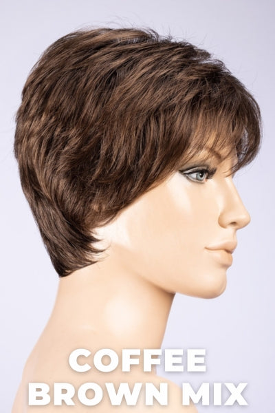 Ellen Wille Wigs - Zizi - Coffee Brown Mix Peite Average. Med Brown mixed withlight brown and chocolate Brown.