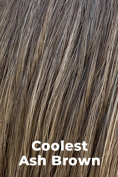 Belle Tress Wigs - Roma (CT-1019) - Coolest Ash Brown Average. Light Ash Brown with subtle blend of Cool Pale Blonde.