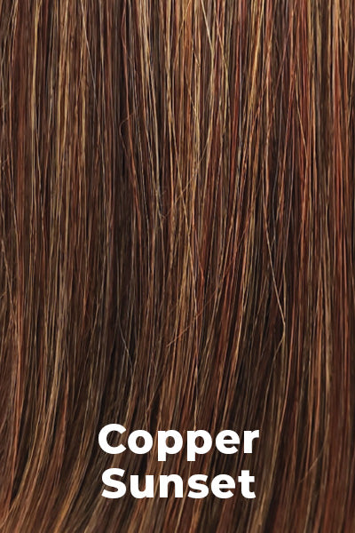 Estetica - Synthetic Colors - Copper Sunset. Medium brown with medium auburn and honey highlights.