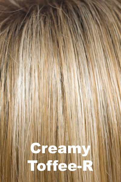 Noriko - Shaded Synthetic Colors - Creamy Toffee-R. Shadowed Roots on Spring Honey (27+613) 50/50 Light Gold Blond (613).