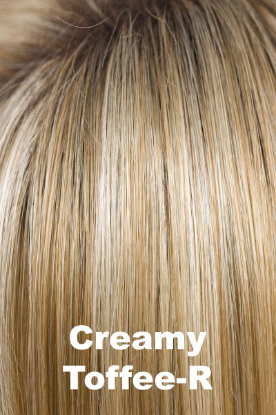 Orchid - Synthetic Colors - Creamy Toffee-R. Shadowed Roots on Spring Honey (27+613) 50/50 Light Gold Blond (613).