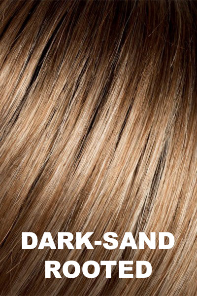 Ellen Wille - Rooted Synthetic Colors - Dark Sand Rooted. Light Brown base with Lighest Ash Brown and Medium Honey Blonde blend.