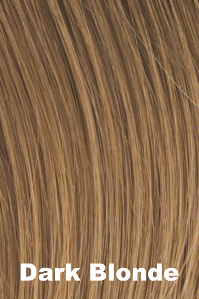 Light chestnut brown with honey blonde and golden blonde highlights.